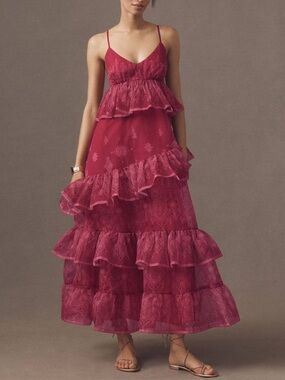 Anthropologie Tiered Event Dress